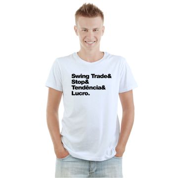 Camiseta Swing Trade Stop Tendência Lucro Personalizada