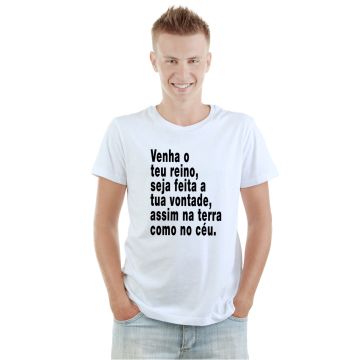 Camiseta Venha o Teu Reino Estampa Personalizada