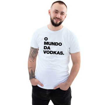 Camiseta O Mundo da Vodkas Estampa Personalizada
