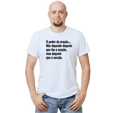Camiseta O Poder Da Oração Estampa Personalizada