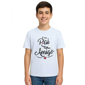 Camiseta Pai Melhor Amigo Estampa Personalizada