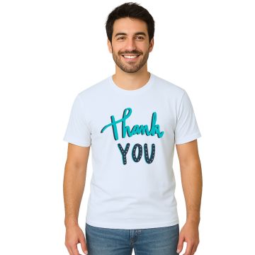 Camiseta Thank You Tks Obrigado Estampa Personalizada