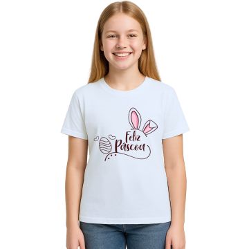 Camiseta Feliz Páscoa Amor Estampa Personalizada