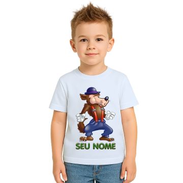 Camiseta Lobo Mau Desenho Estampa Personalizada