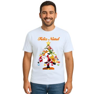 Camiseta Natalina Árvore Natal Estampa Personalizada