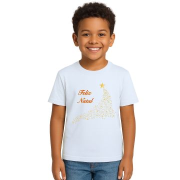 Camiseta Estrelas de Natal Natalina Estampa Personalizada