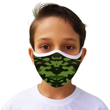Máscara de Proteção Camuflada Tecido Lavável