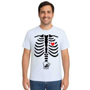 Camiseta Raio x Cerveja Esqueleto Estampa Personalizada