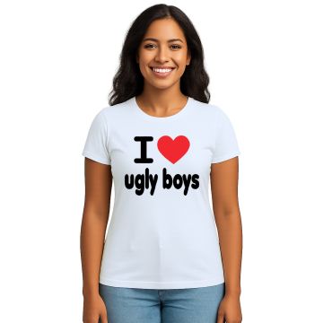 Camiseta Love Ugly Boys Amo Garotos Feios Personalizada