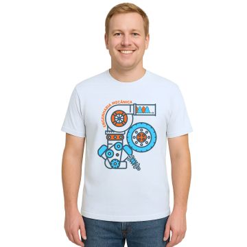 Camiseta Engenharia Mecânica Motores Estampa Personalizada
