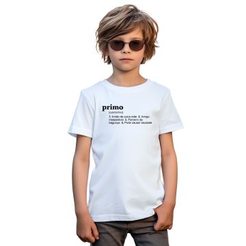 Camiseta Primo Irmão Amigo Parceiro Personalizada Algodão