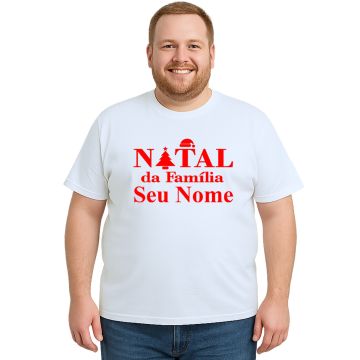 Camiseta Natal da Família Natalina Estampa Personalizada