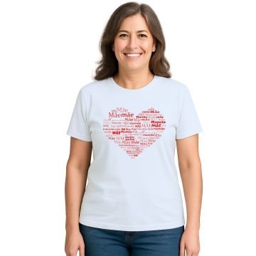 Camiseta Coração de Mãe Dia Das Mães Estampa Personalizada