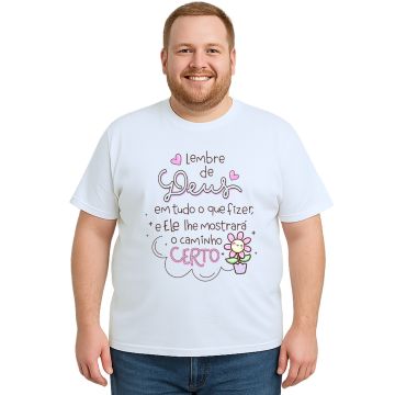 Camiseta Deus Mostrará o Caminho Estampa Personalizada