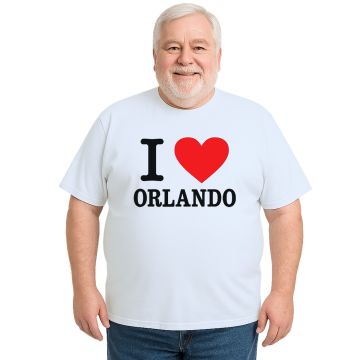 Camiseta Eu Amo I Love Orlando Estampa Personalizada