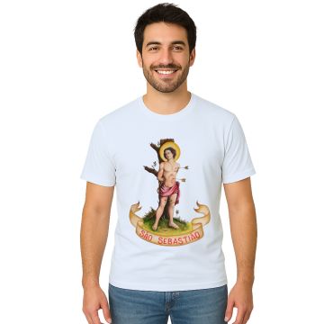 Camiseta São Sebastião Faixa Estampa Personalizada