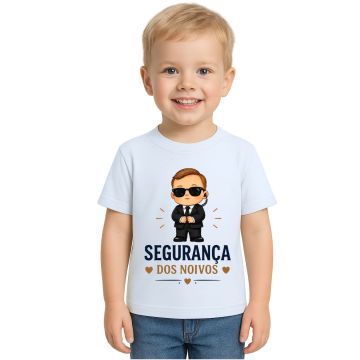 Camiseta Segurança dos Noivos Estampa Personalizada