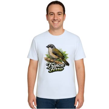 Camiseta Pássaro Trinca Ferro Estampa Personalizada