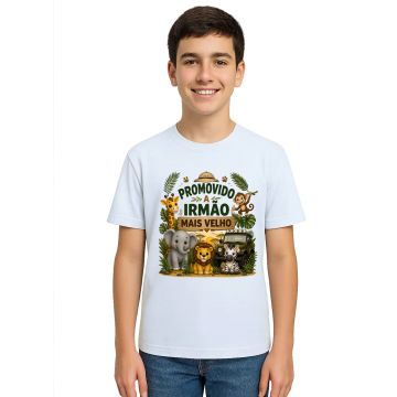 Camiseta Irmão Mais velho Safari Estampa Personalizada