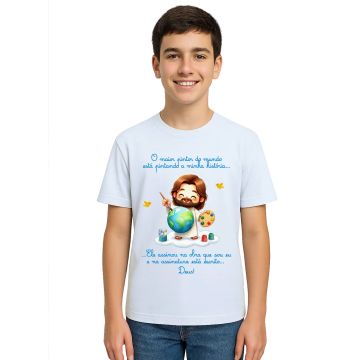 Camiseta Maior Pintor do Mundo Deus Estampa Personalizada