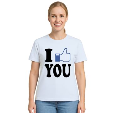 Camiseta I Like You Gosto de Você Estampa Personalizada