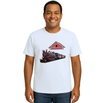 Camiseta Passa Quatro Trem Maria Fumaça Personalizada