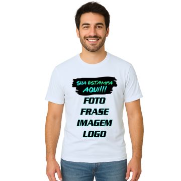 Camiseta com Foto Frase Imagem Logo Personalizada