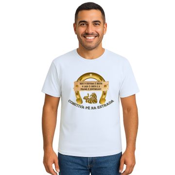 Camiseta Comitiva Pé Na Estrada Estampa Personalizada