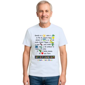 Camiseta Rio De Janeiro Cidade Maravilhosa Personalizada