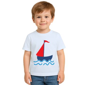 Camiseta Barquinho Caravela Barco Estampa Personalizada