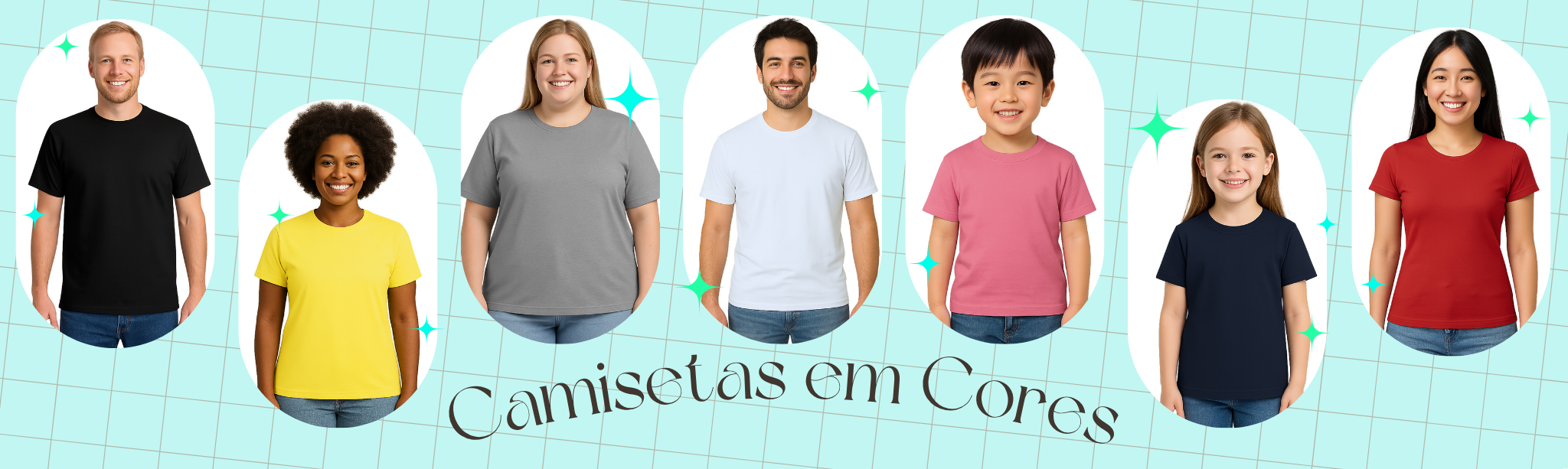 Camisetas em cores — UseP4
