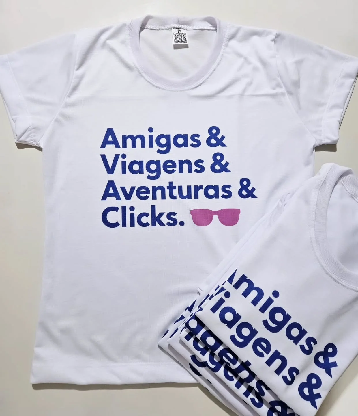 Camisetas Amigas, Viagens, Aventuras e Clicks