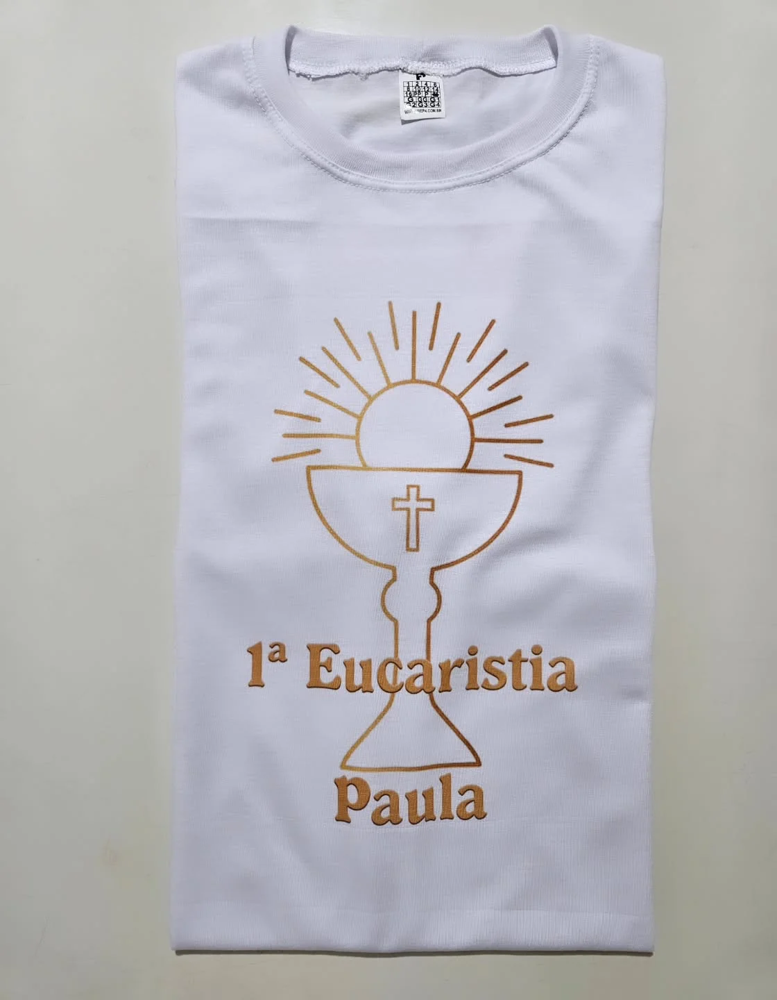 Camiseta personalizada de Primeira Eucaristia